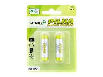 Pilhas Ultra Power AAA R03 1,5V Cartela com 2 unid.