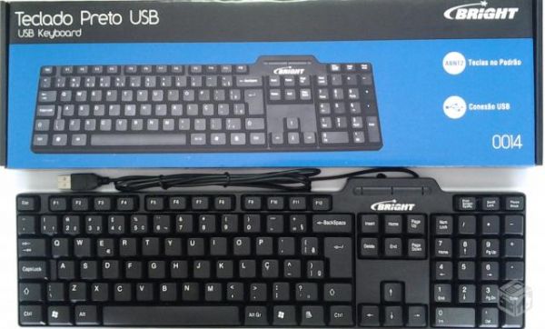 TECLADO BLACK USB BRIGHT 0014