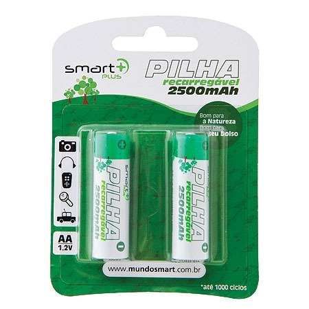 Pilha Recarregável AA NIMH 2500 mAh com 2